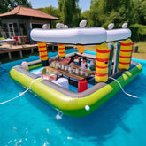 NB-PB005 Inflatable Swimming Pool PVC Water Inflatable Pool Bar With Seats Leisure Platform Inflatable Floating Pool Bar For Party